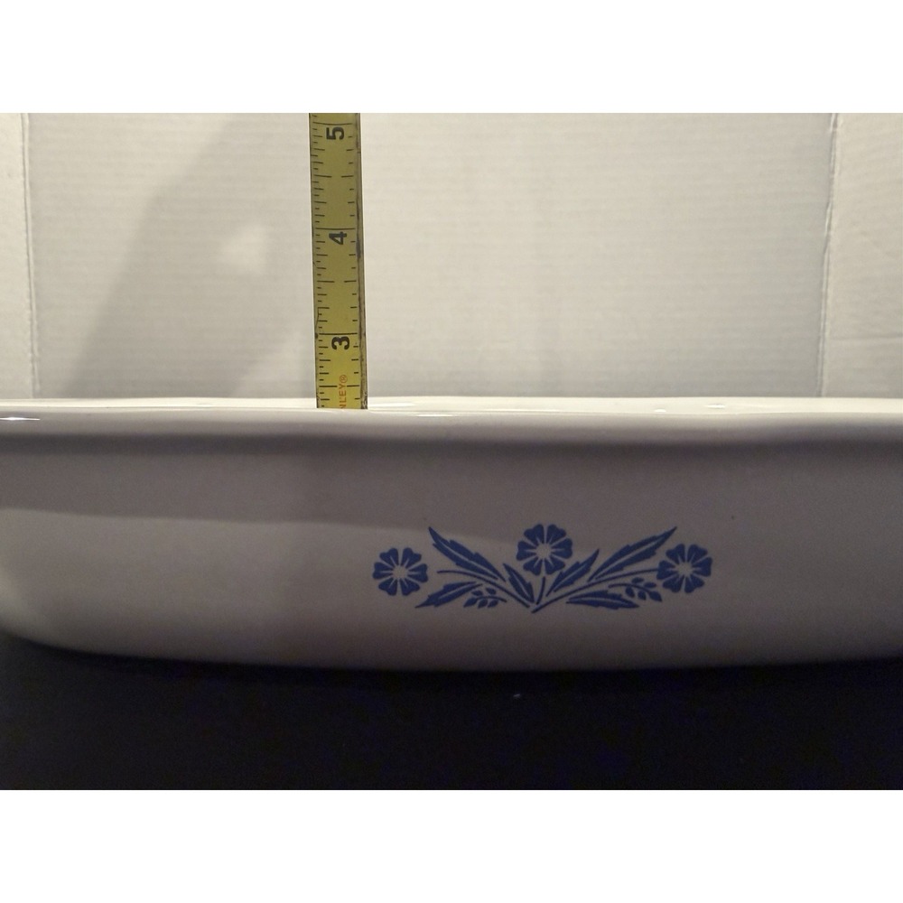 Vintage Corning Ware Blue Cornflower P-21 Roaster/Casserole Dish 13"x9"x2" ~USA! - Picture 11 of 11